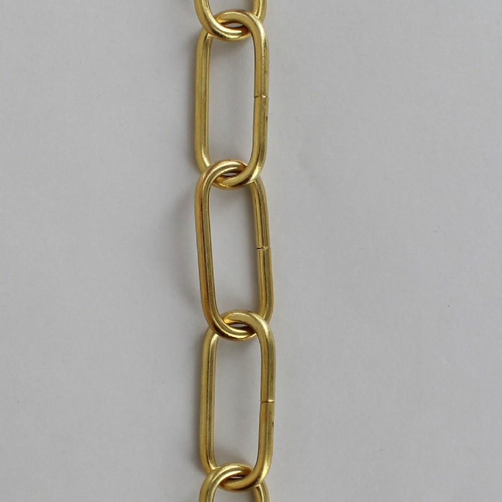 1/8in Thick Oval Lamp Chain - Unfinished Brass Questions & Answers