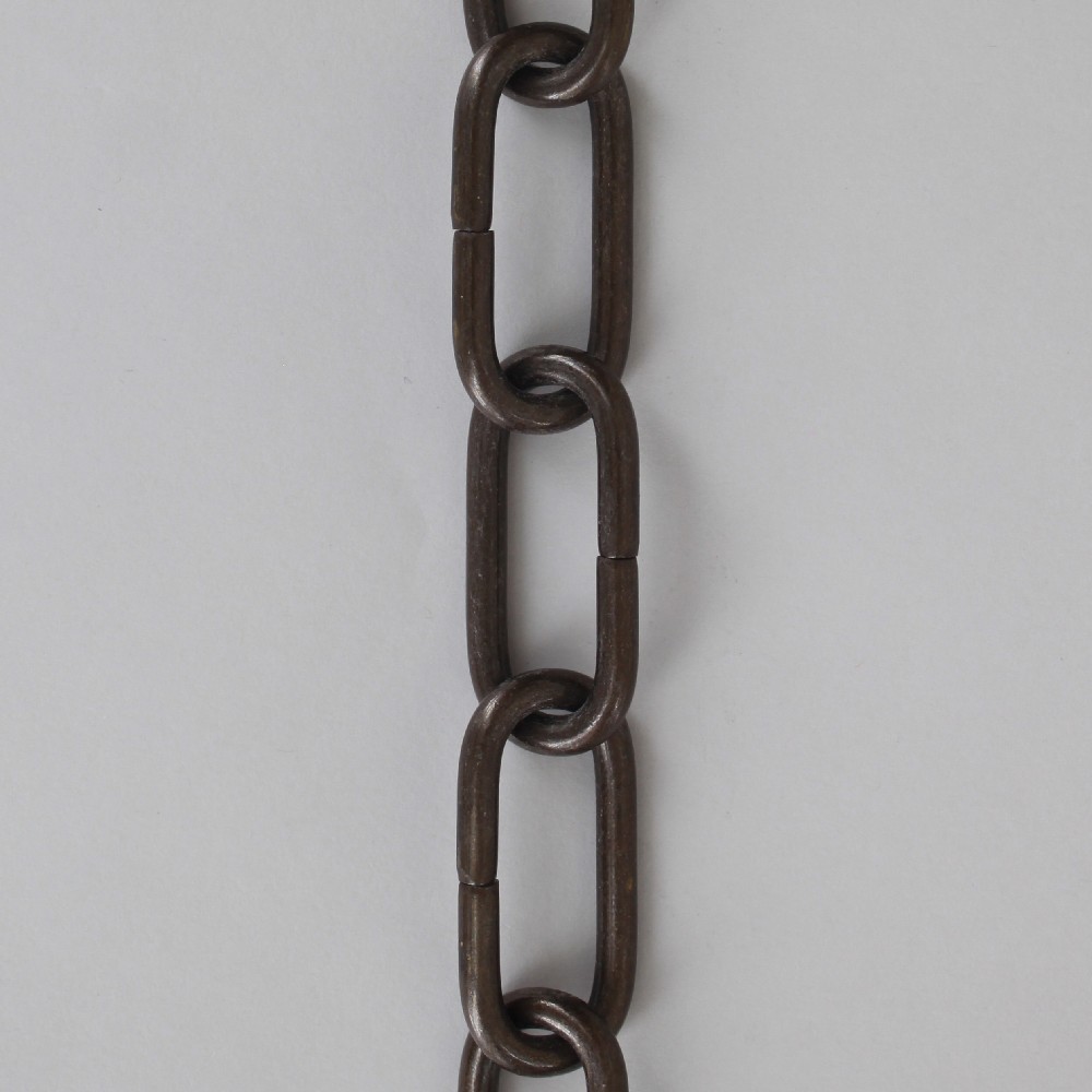 3/16in Thick Brass Large Oval Lamp Chain - Antique Bronze Finish Questions & Answers