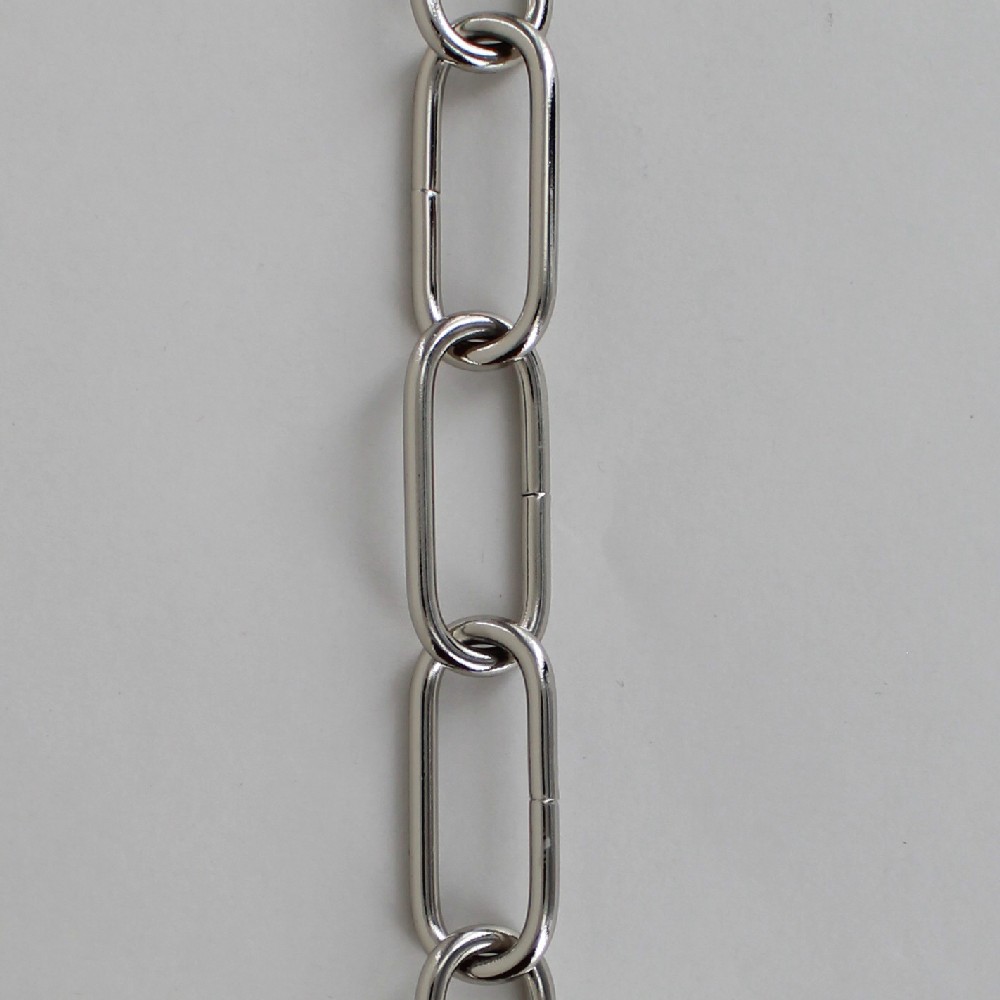 1/8in Thick Oval Lamp Chain - Nickel Plated Finish Questions & Answers