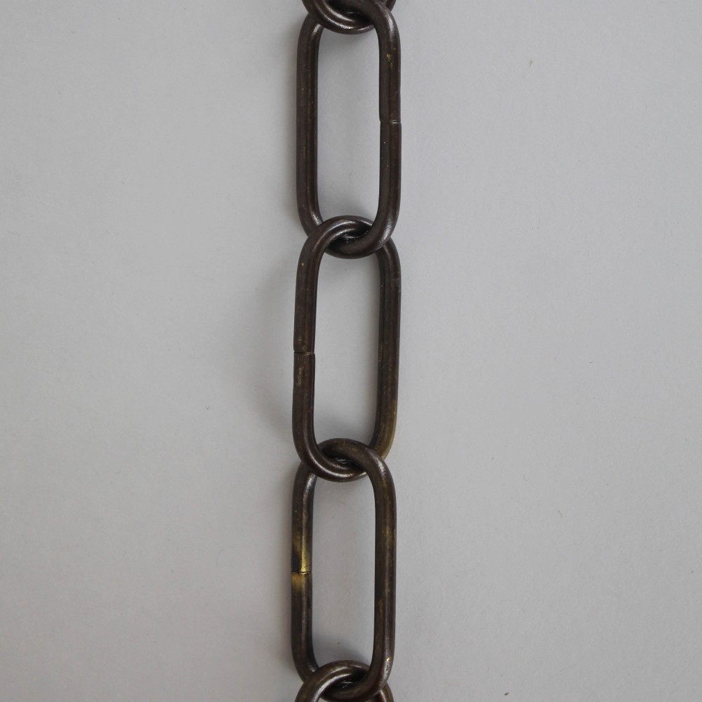 1/8in Thick Oval Lamp Chain - Antique Bronze Finish Questions & Answers