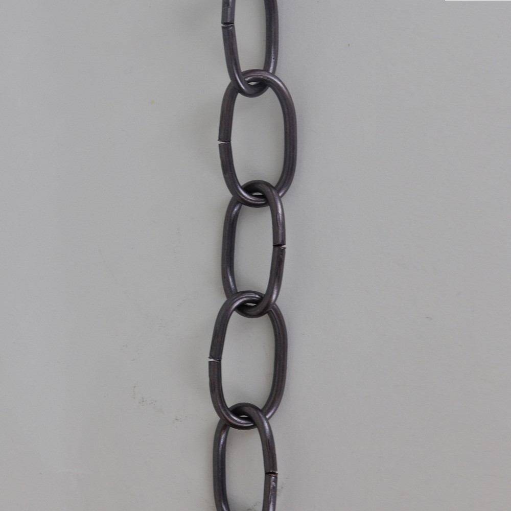 1/8in. Thick Oval Steel Chain - Oil Rubbed Bronze Finish Questions & Answers