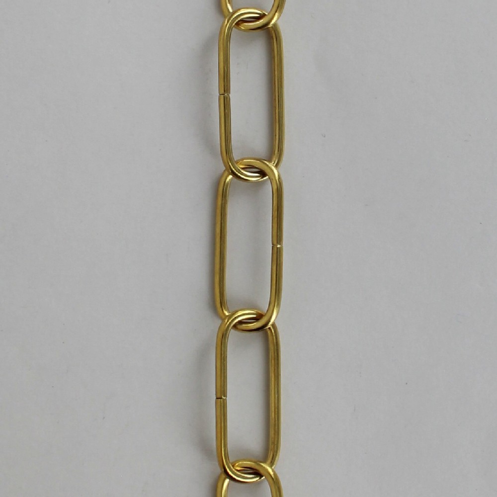 1/8in. Thick Solid Brass Small Elongated Oval Lamp Chain - Unfinished Brass Questions & Answers