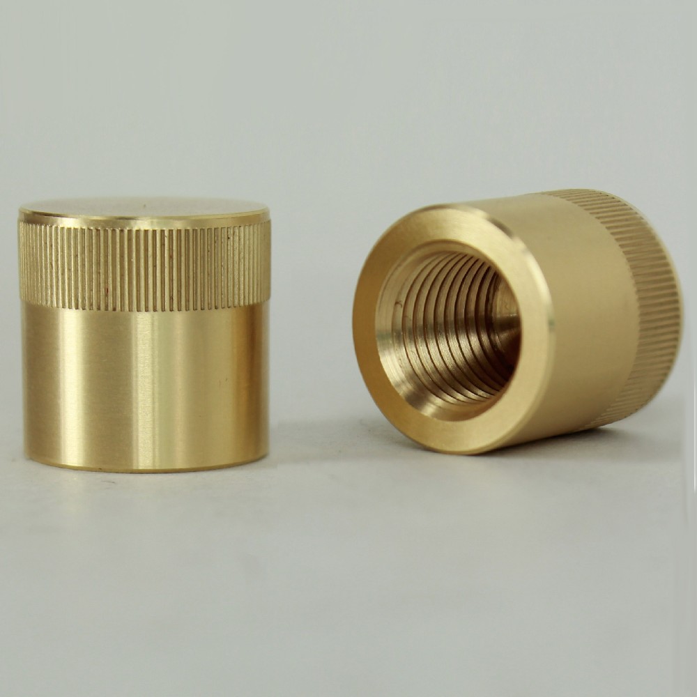 1/4ips - 3/4in x 3/4in Knurled Cylinder Cap - Unfinished Brass Questions & Answers