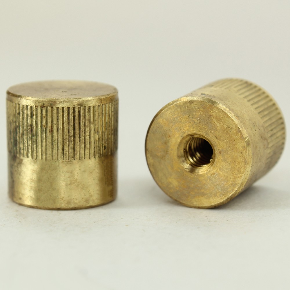 8/32 UNC - 1/2in X 1/2in Knurled Cylinder - Unfinished Brass Questions & Answers