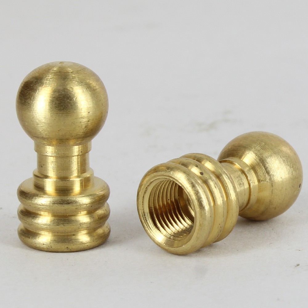 How do I know what size finial will fit a brass pipe?