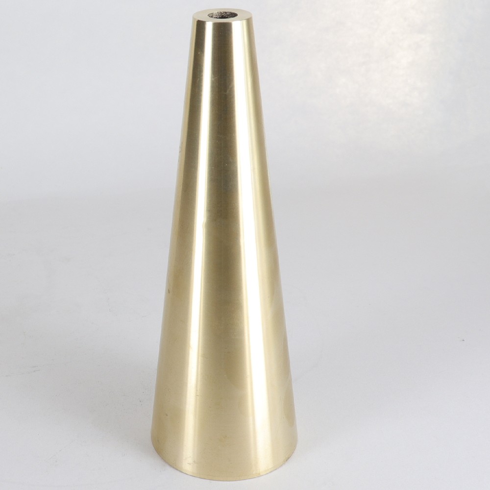 175mm (7in) Height Cast Brass Tapered Column/Cup with 1/8ips Slip Center Hole - Unfinished Brass Questions & Answers