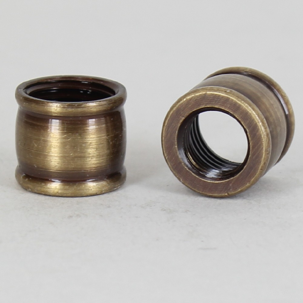 1/8ips X 1/4ips - Threaded Brass Barrel Coupling - Antique Brass Finish Questions & Answers