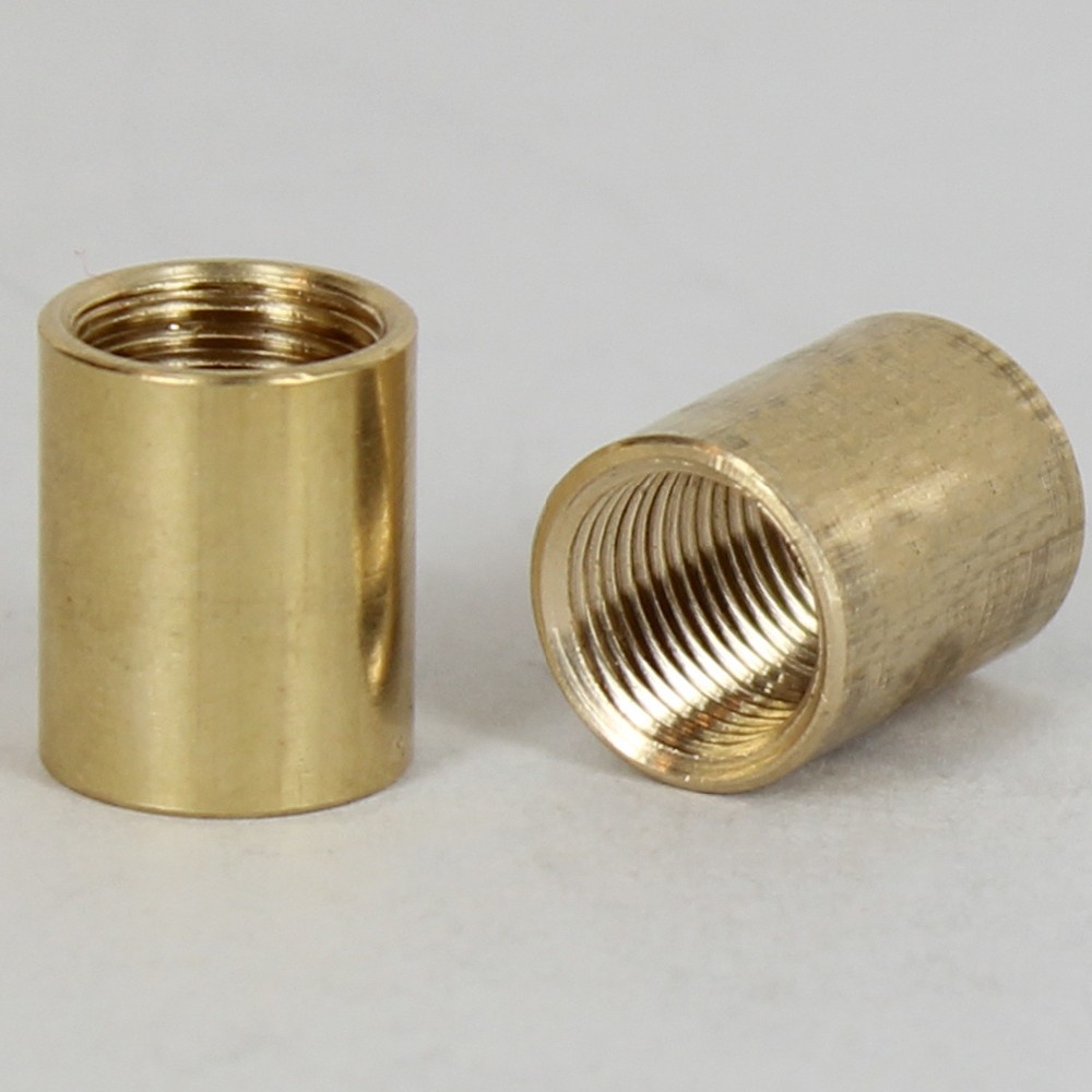 1/8ips - 1/2in W X 9/16in H Threaded Straight Brass Coupling - Unfinished Brass Questions & Answers