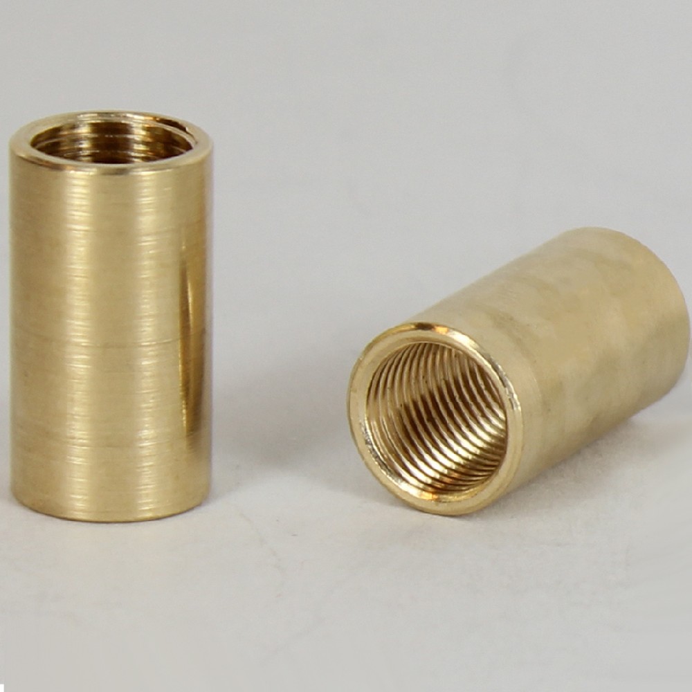 1/8ips - 1/2in W X 7/8in H Threaded Straight Coupling - Unfinished Brass Questions & Answers