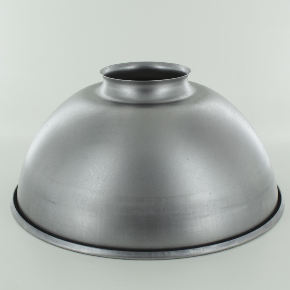 6-1/2in. Dome Shade with 2-1/4in. Neck - Unfinished Steel Questions & Answers