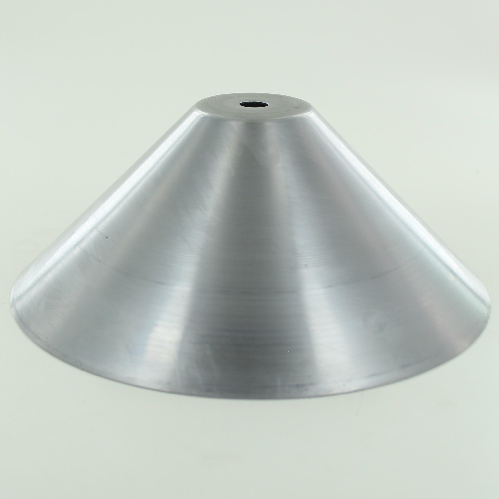 7in. Cone Shade with 1/8ips. Slip Through Hole - Unfinished Steel Questions & Answers