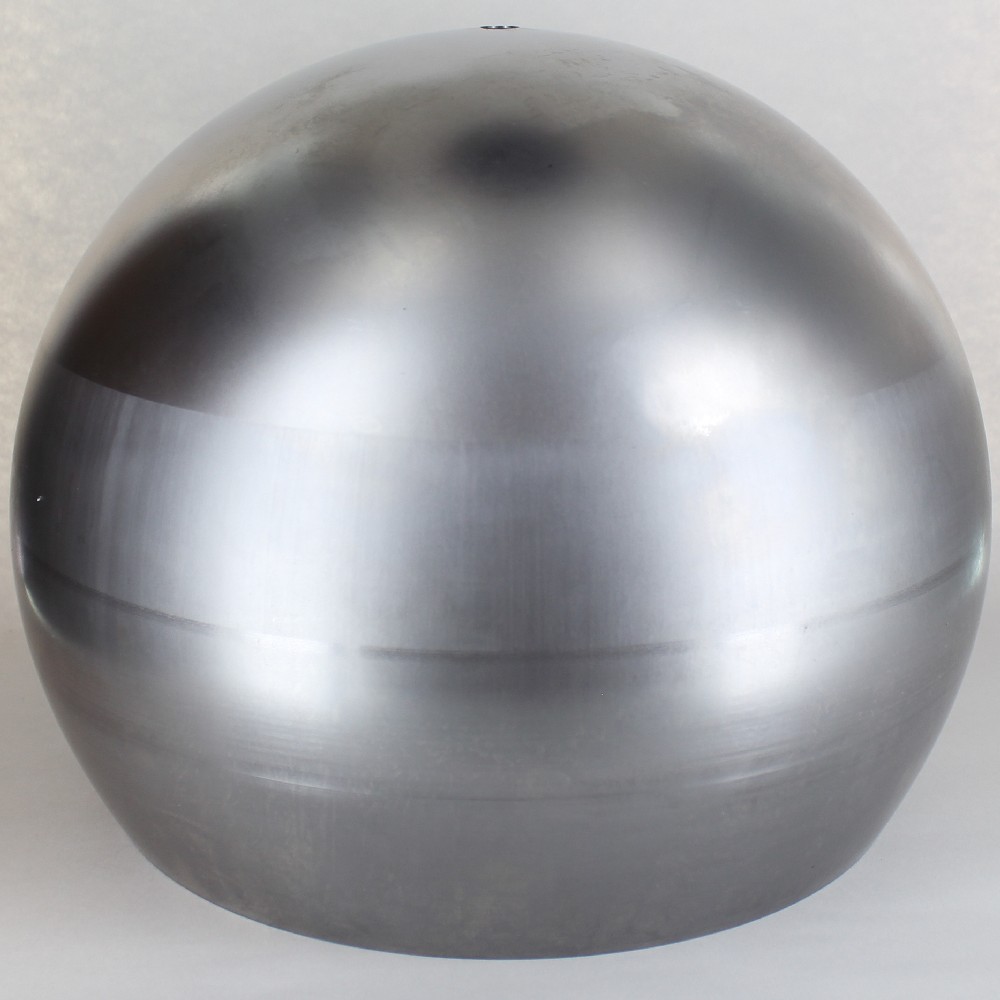 400mm (15.75in) Diameter - Open Ball Shade with 1/8ips Hole and 14-1/8in. Opening - Unfinished Steel Questions & Answers