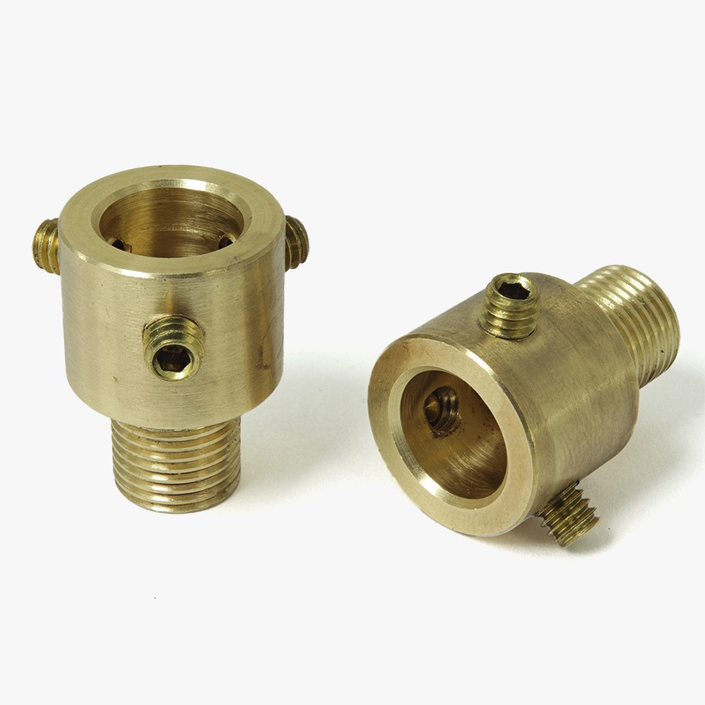 1/8ips Male x 1/8ips Slip Female with Three Set Screws Nozzle - Unfinished Brass Questions & Answers