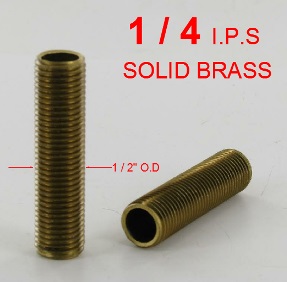 1-1/2in. x 1/4ips. Threaded Brass Hollow Nipple Questions & Answers