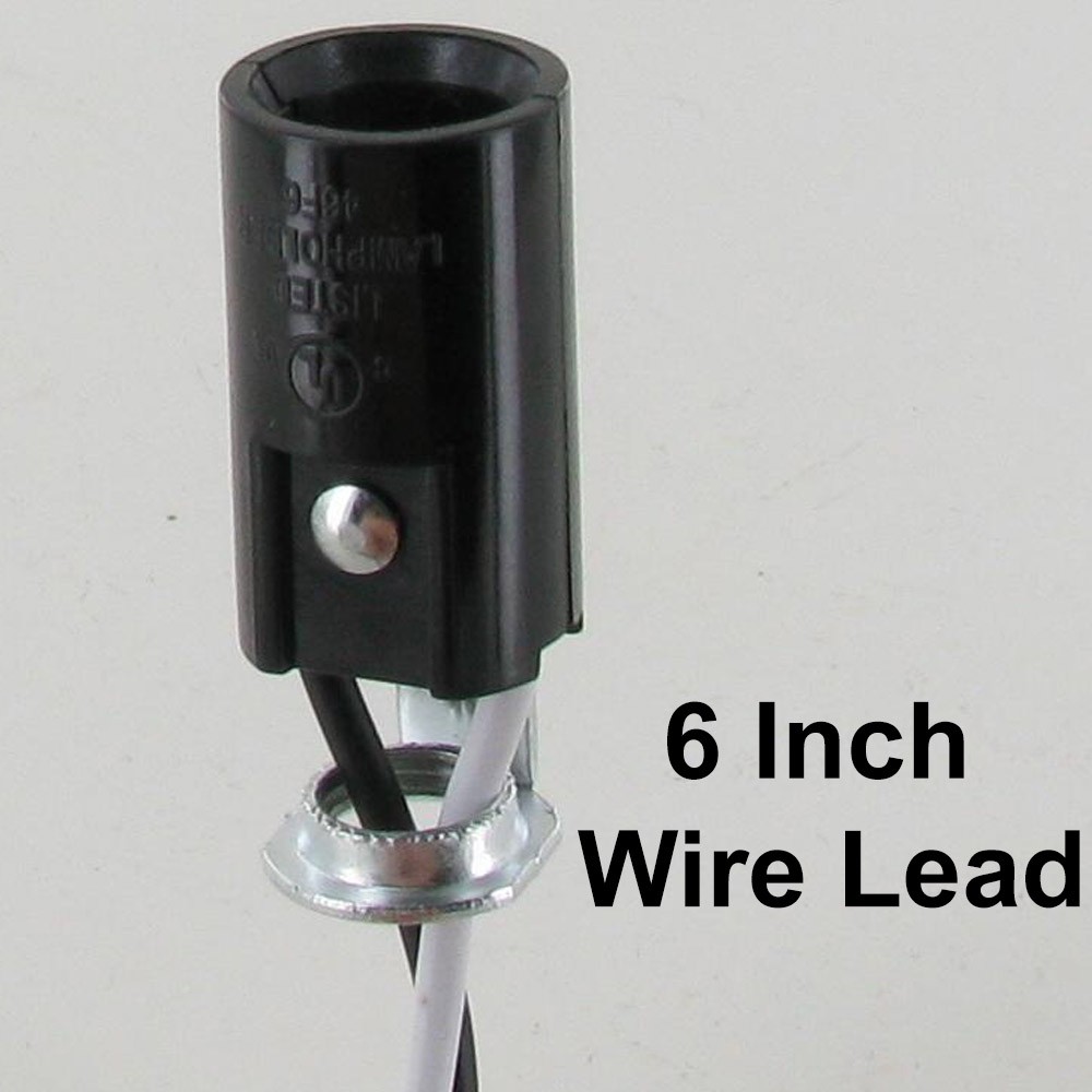 1-5/8in. Candelabra Lamp Socket with 1/8ips. Threaded Hickey and 6in.Wire Leads Questions & Answers