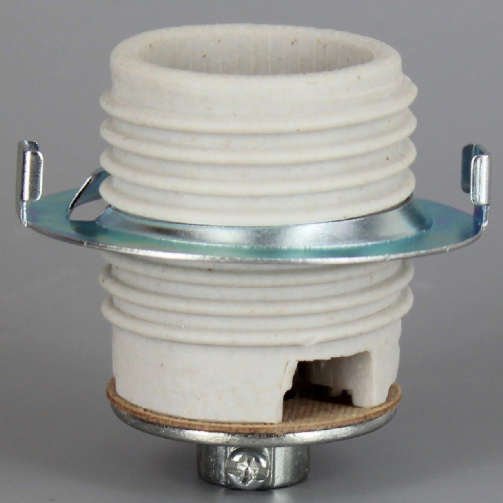 E-26 Threaded Skirt Porcelain Socket with Metal Shade Ring and 1/8ips. Cap Questions & Answers