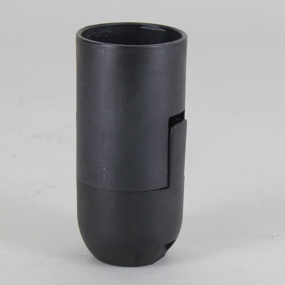 E-12 Black Smooth Skirt Thermoplastic Lamp Socket with 1/8ips Threaded Cap Questions & Answers