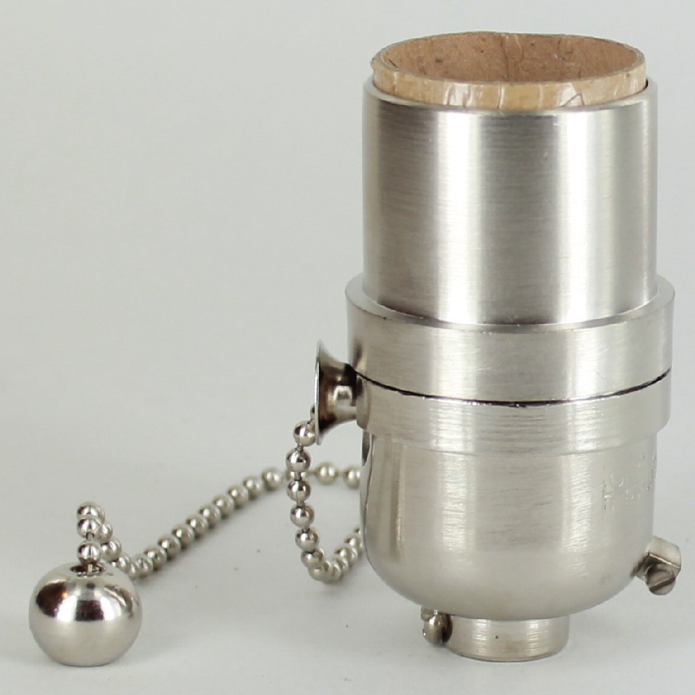 Pull Chain Smooth Shell Cast Lamp Socket - Satin Nickel Questions & Answers