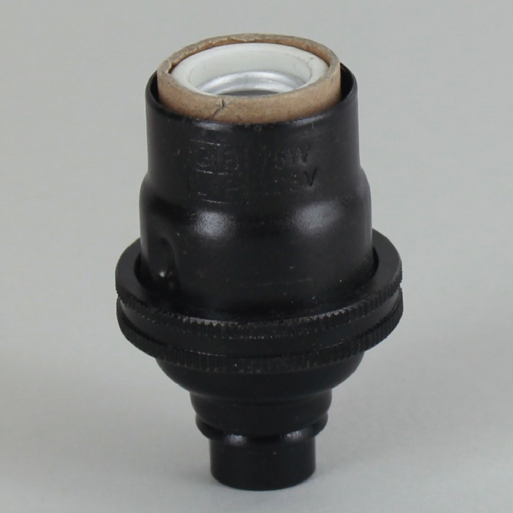 E-12 Socket with Porcelain Interior - Black Finish Questions & Answers