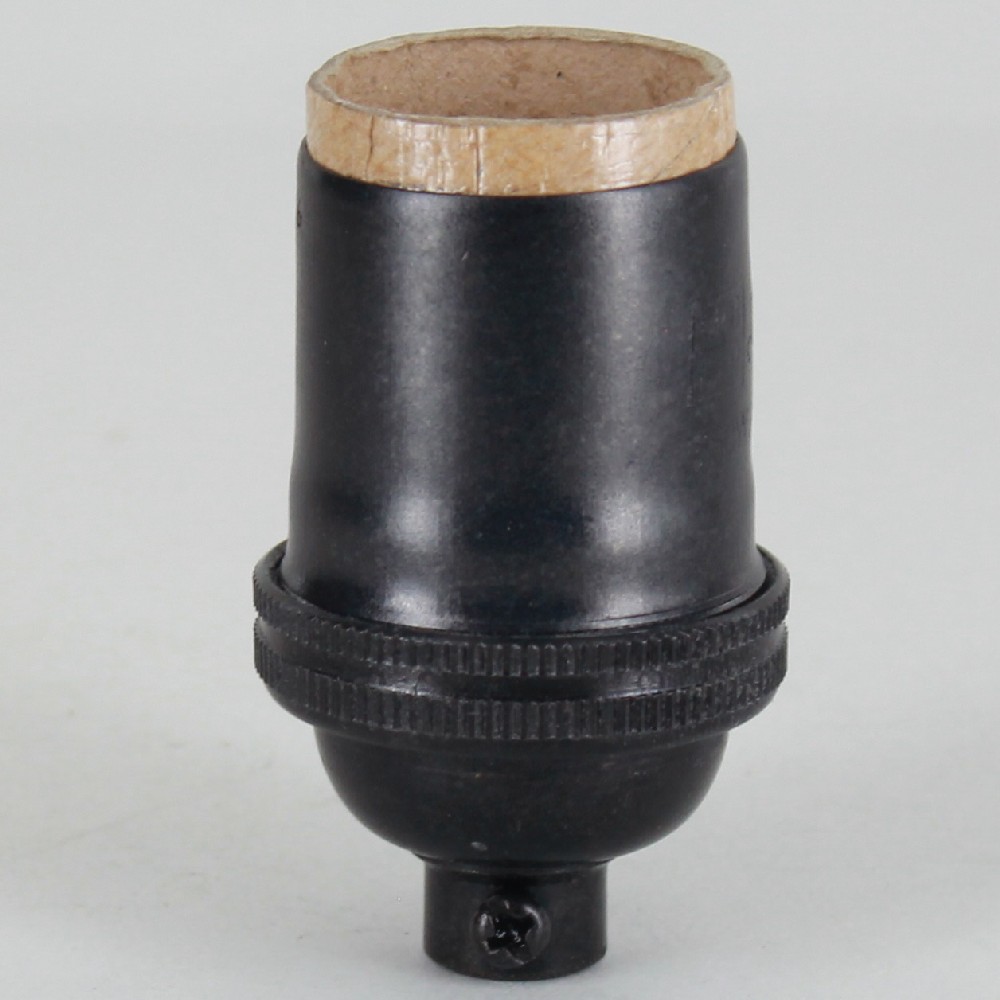 E-26 Keyless Socket with 1/8ips. Female Threaded Cap - Black Finish Questions & Answers