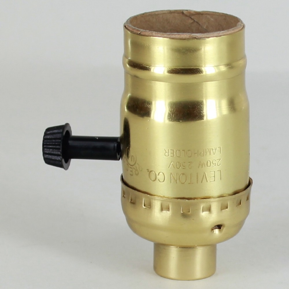 Leviton - Polished Brass 3-Way Turn Knob Socket with 1/4ips. Female Cap Questions & Answers