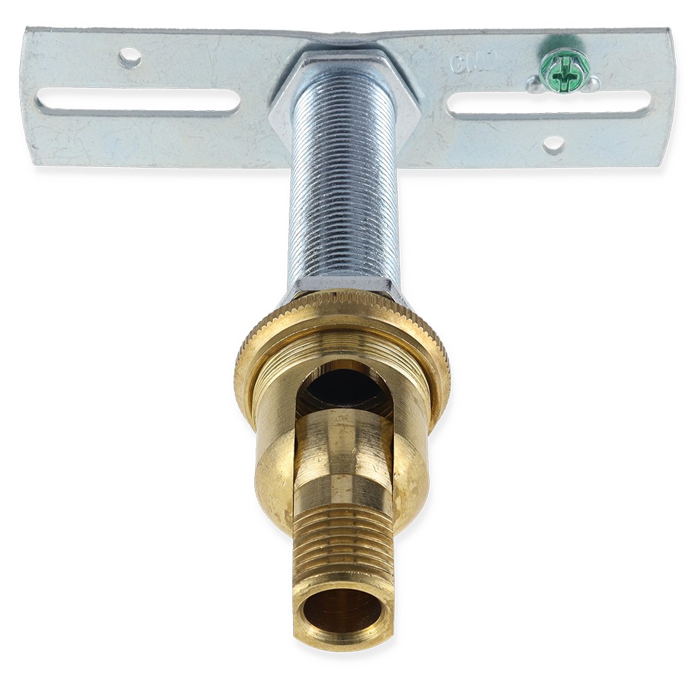 3/8ips. Male Bottom X 1/2ips. Female Top 90 Degree Hang Straight Kit - Unfinished Brass Questions & Answers