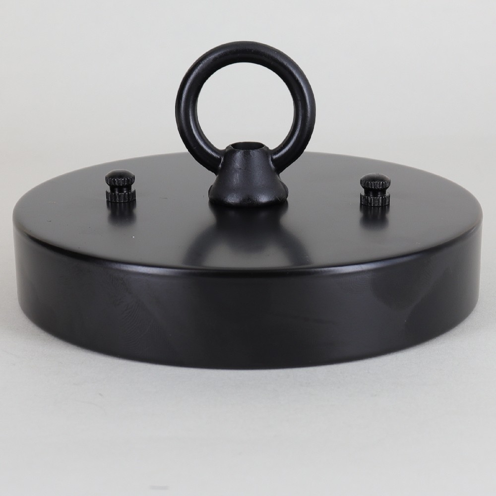 2-3/4in Bar Holes - Flat Brass Canopy - Black Powder Coat Finish Questions & Answers