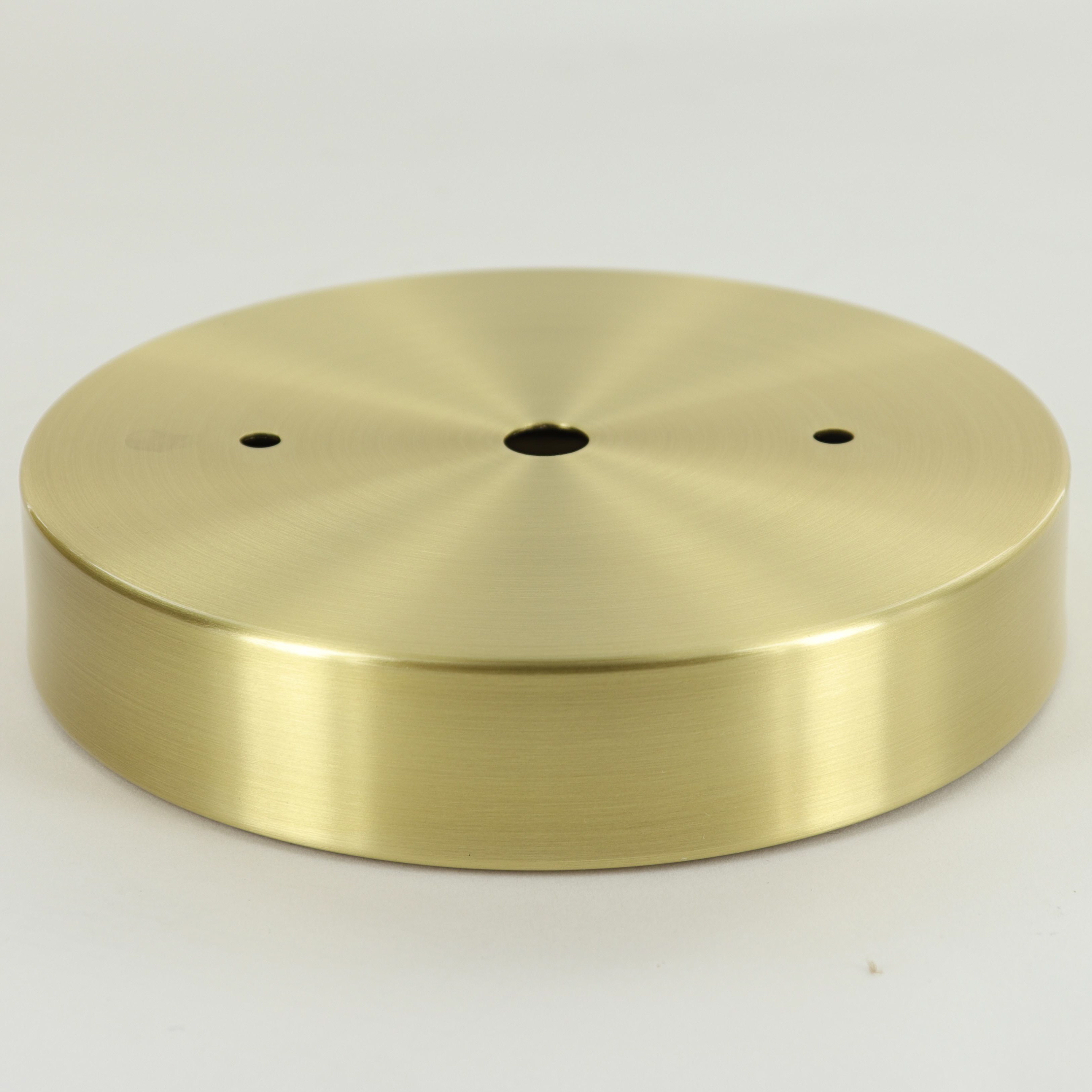 2-3/4in Bar Holes - Flat Brass Canopy - Brushed Brass Questions & Answers