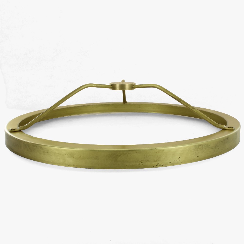 10in. Student Shade Holder with 1/8ips. Slip Through Center Hole - Unfinished Brass Questions & Answers