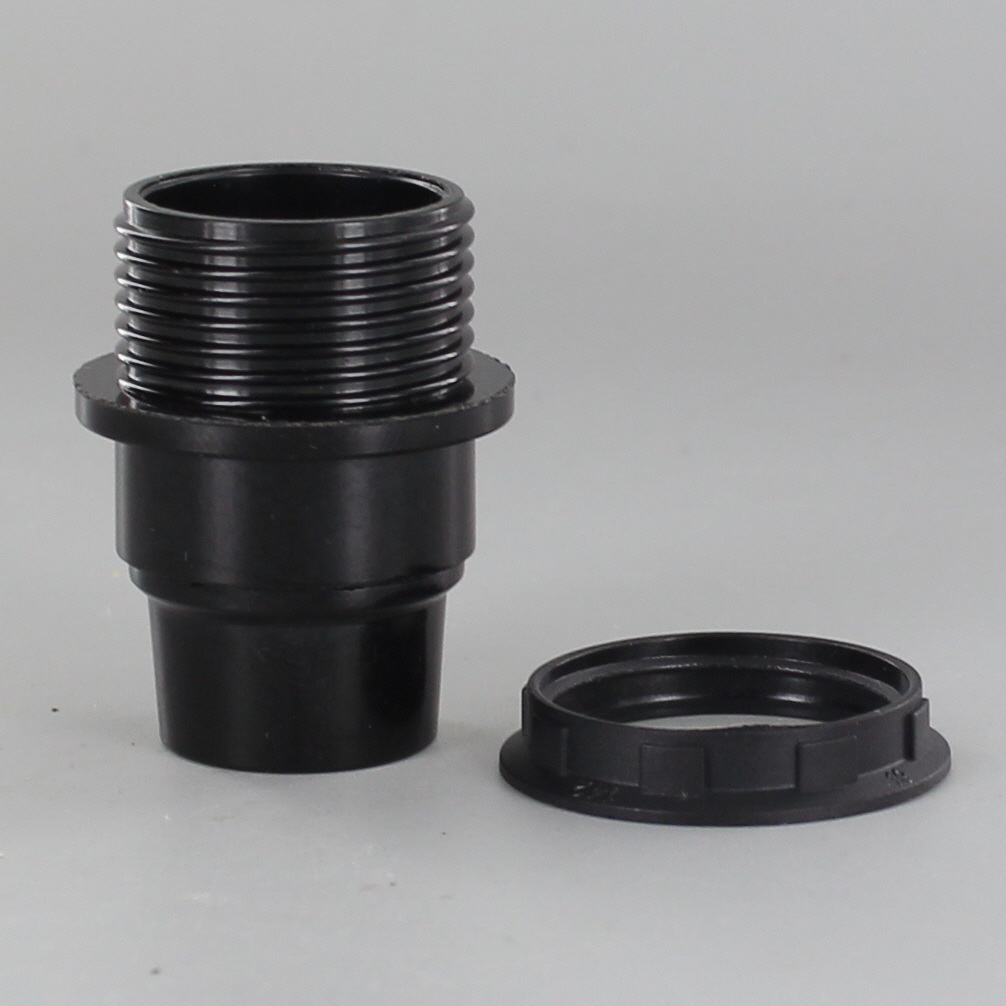 E-12 Black Candelabra Base Phenolic Threaded Socket with Shoulder and Ring Questions & Answers