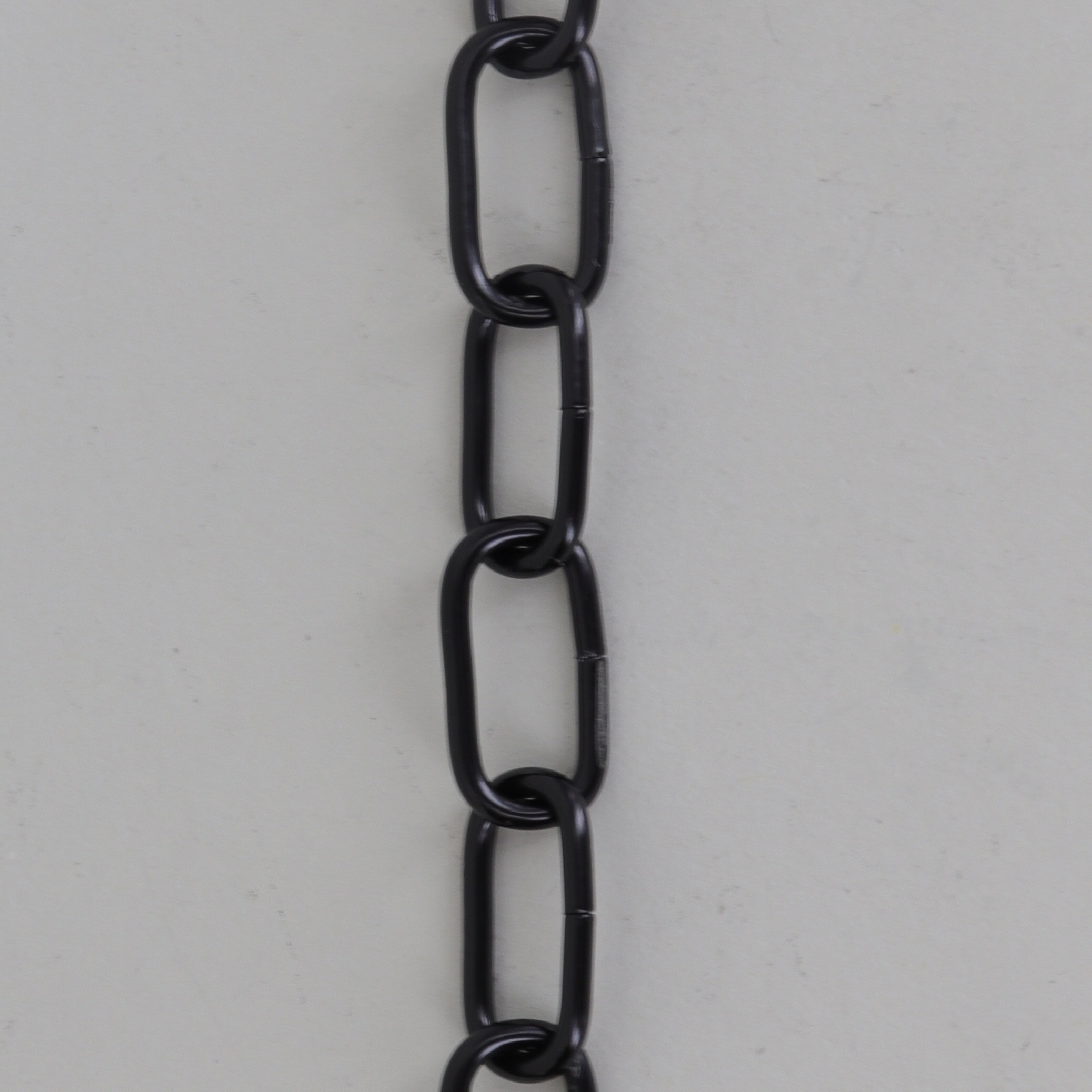 13 Gauge (1/16in) Steel Small Rectangle Steel Chain - Black Finish Questions & Answers