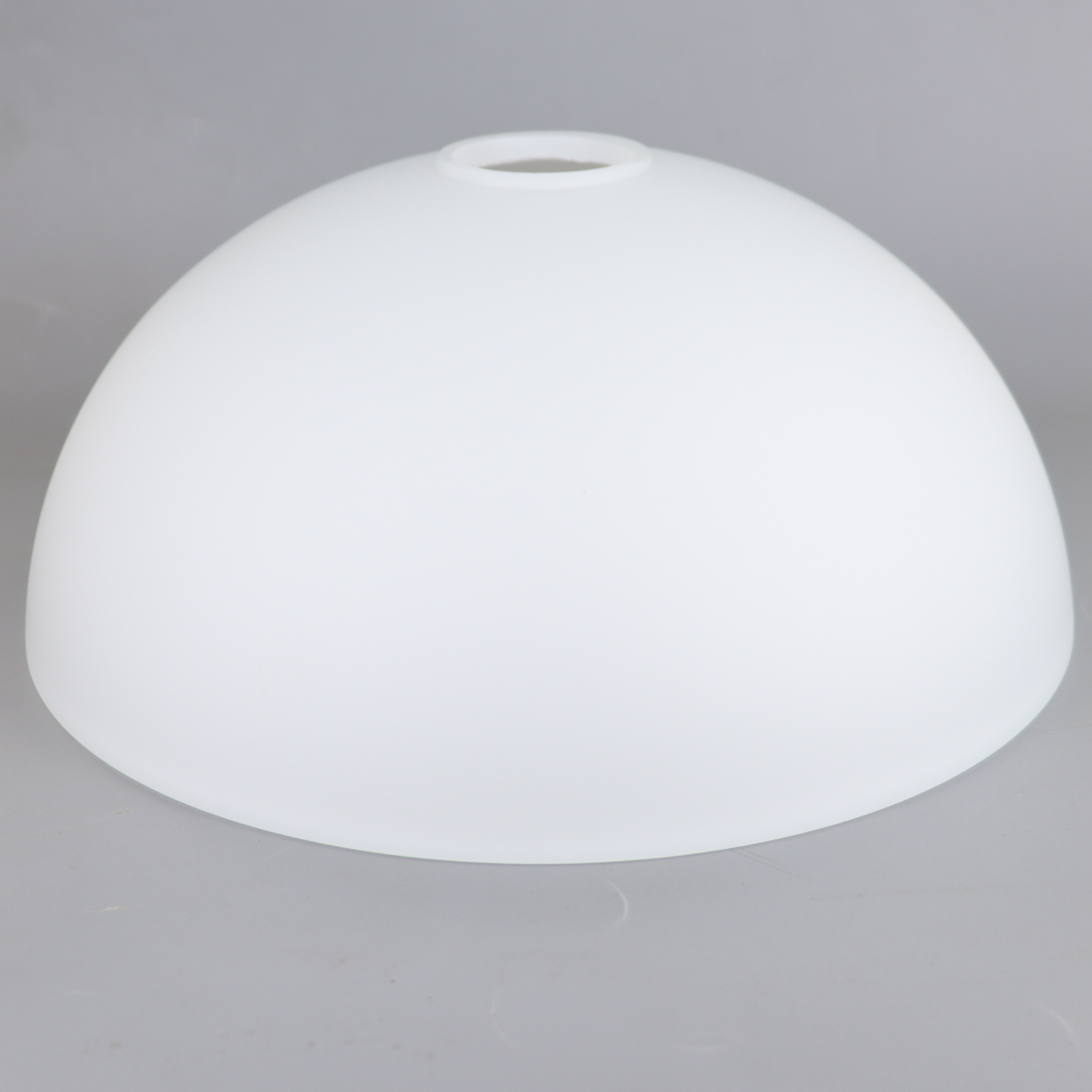 10in Diameter Satin Opal Dome Shade with 1-5/8in Hole Questions & Answers