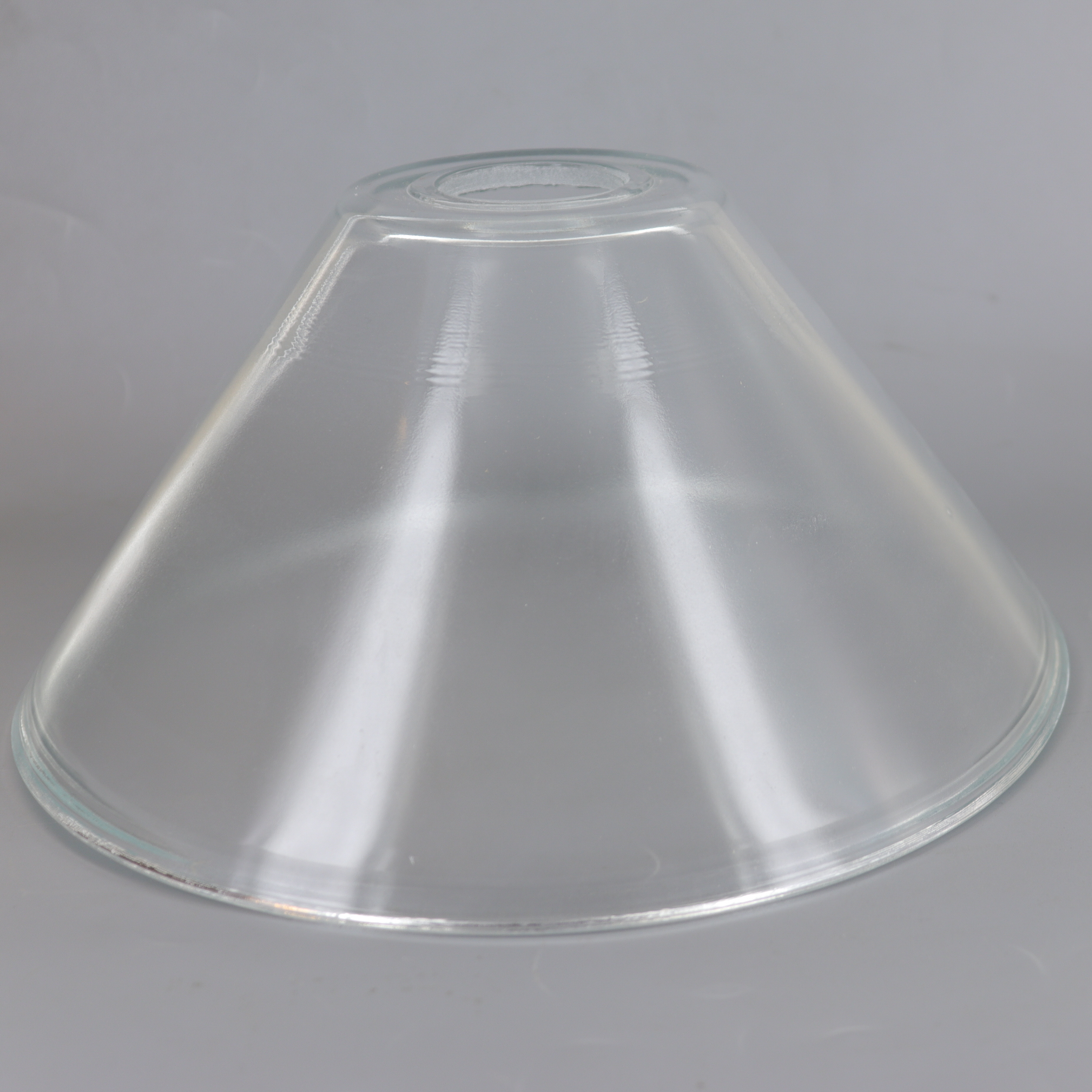 10in Diameter Clear Cone Shade with 1-5/8in Hole Questions & Answers