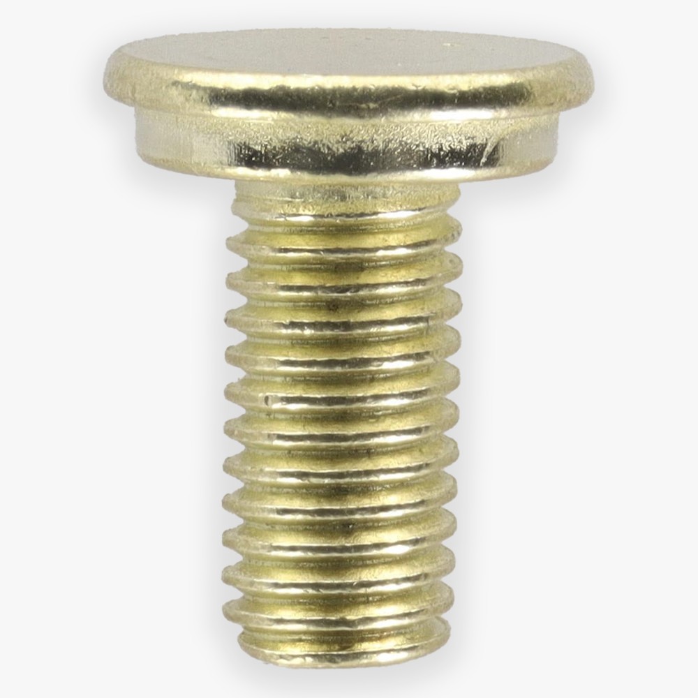 1/2in Long - 1/4-27 Thread - Steel Shade Stud - Brass Plated Finish Questions & Answers