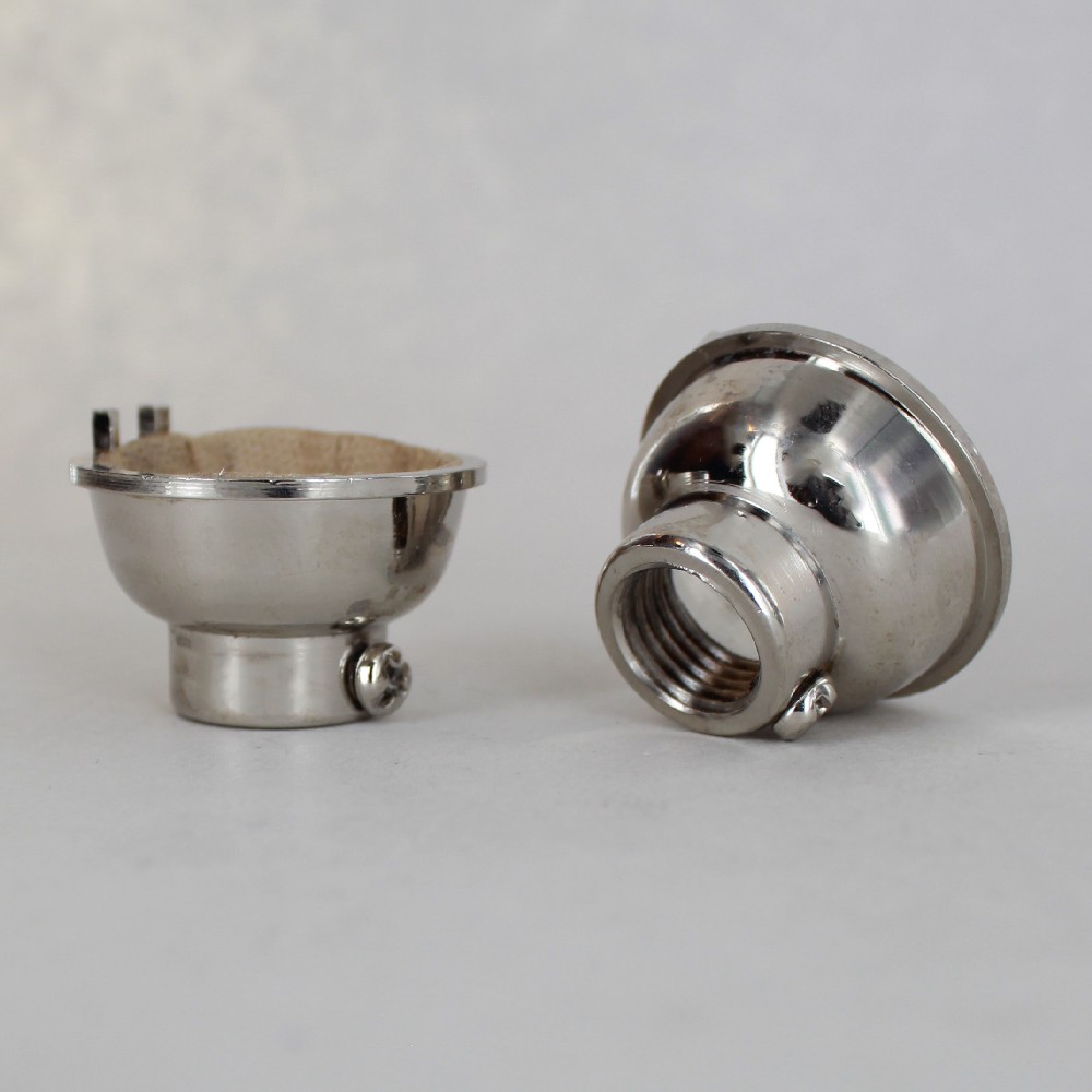 Polished Nickel Finish 1/4ips. Female Cap. For Use with Cast Turned Sockets. Questions & Answers