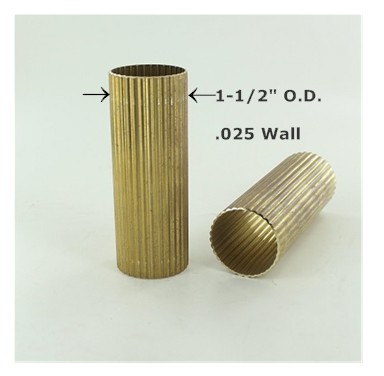 1-1/2in. Reeded Unfinished Brass Tubing Questions & Answers