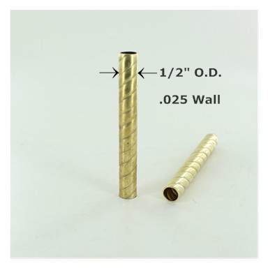 What size do I need for the thread pipe inside the 1/2” rope brass tubing?