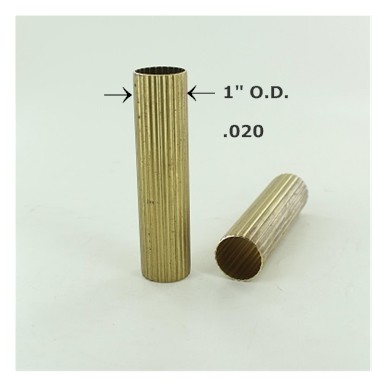 1in. Reeded Unfinished Brass Tubing Questions & Answers