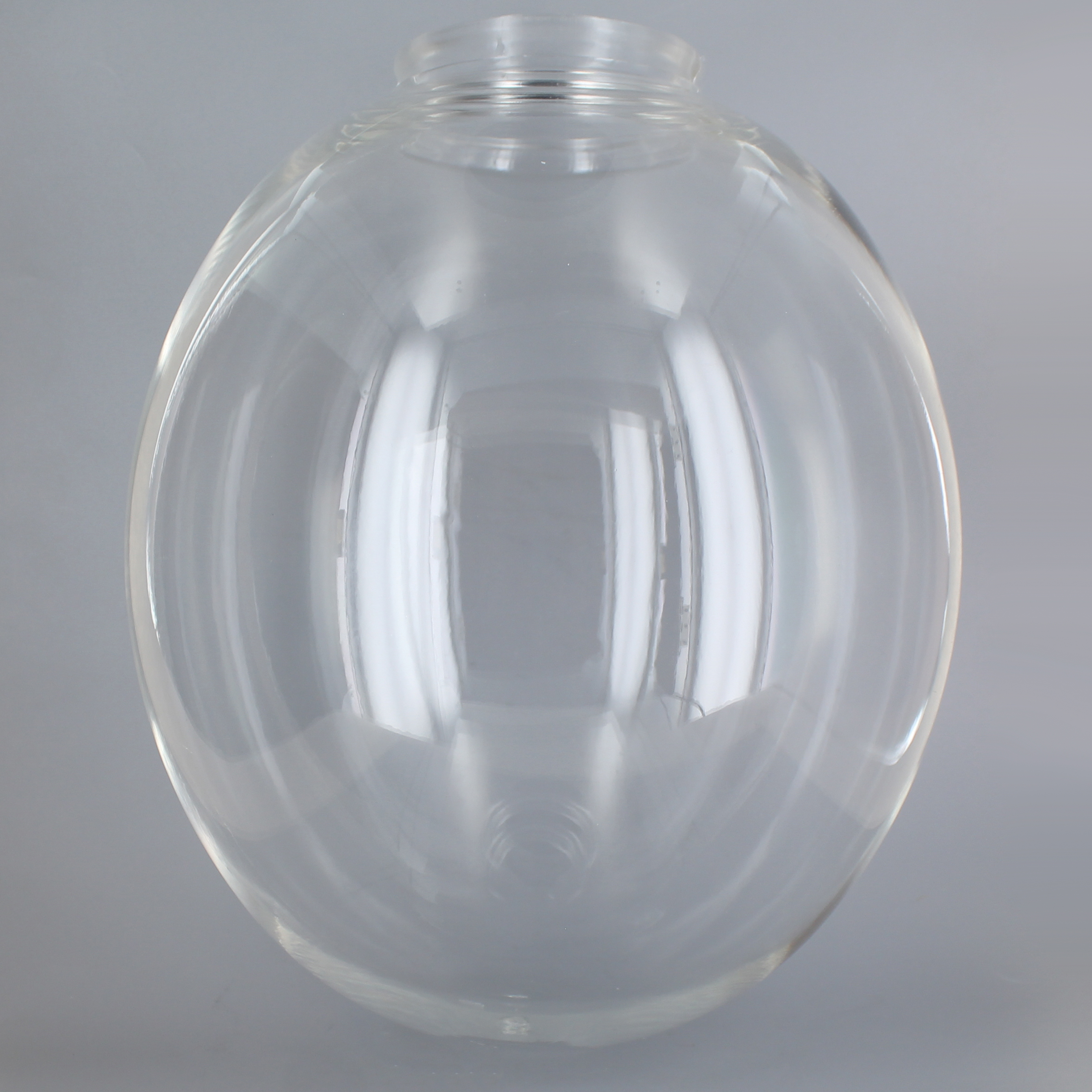 12in H x 10-1/2in Diameter X 4in Fitter Egg Shaped Acrylic Ball - Clear Questions & Answers