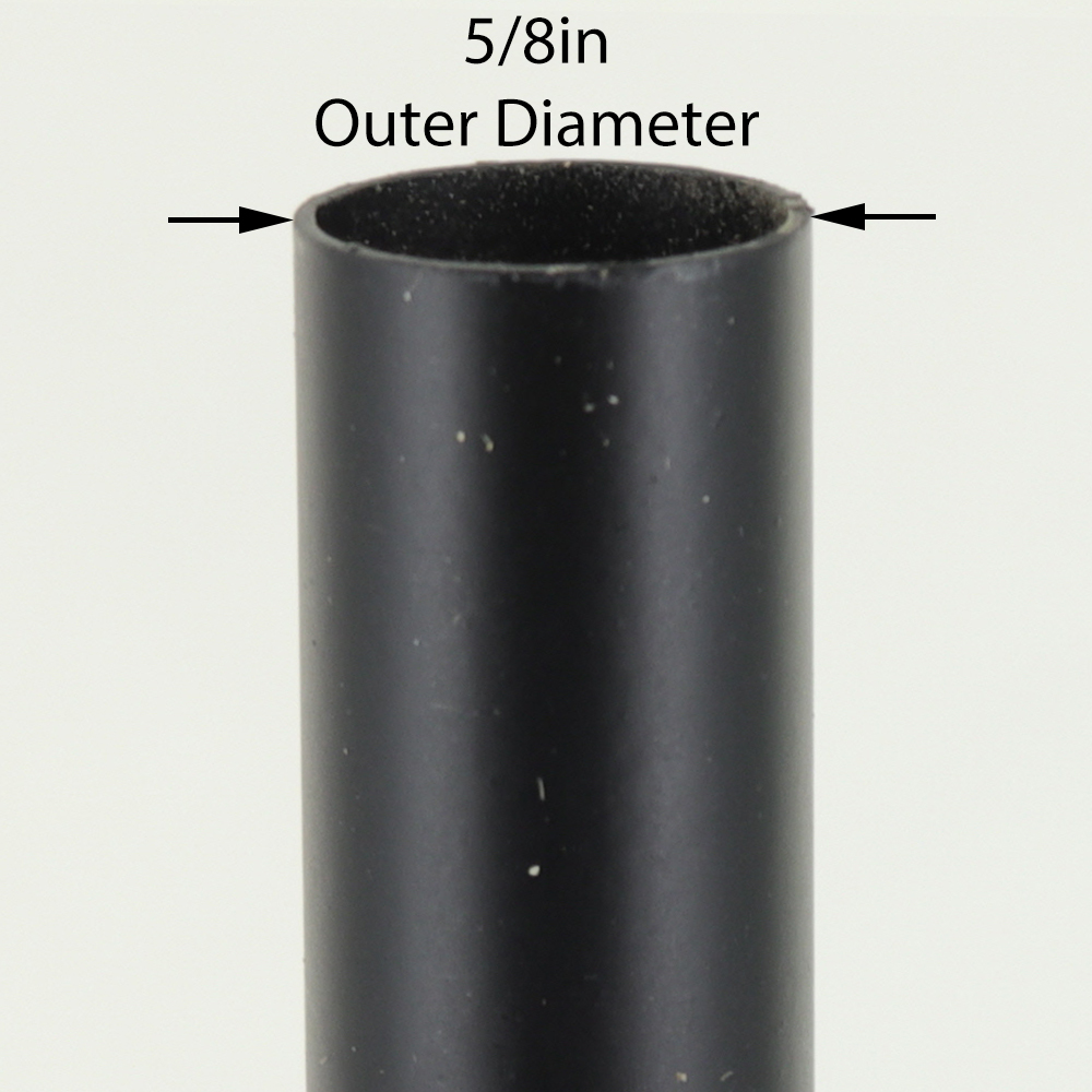 36in Long X 5/8in Diameter Black Powdercoated Steel Tubing Questions & Answers