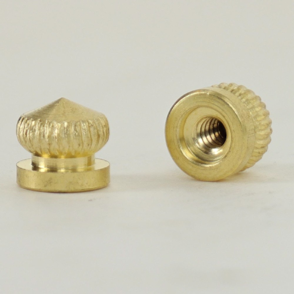 6/32 UNC Brass Knurled Small Acorn Cap Finial Questions & Answers