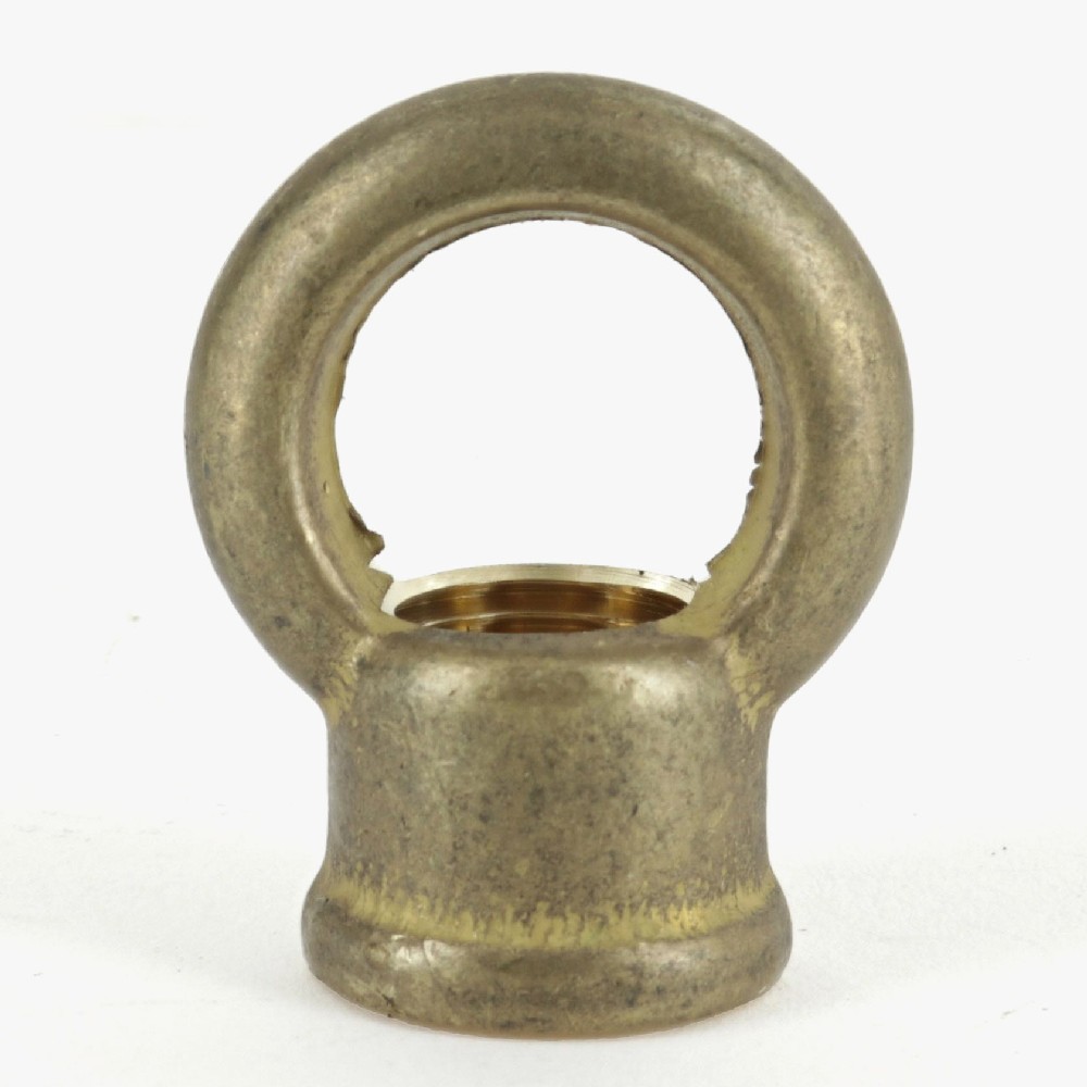 1/4ips - Female Threaded - 1-1/8in Diameter (28mm) Cast Brass Loop - Unfinished Brass Questions & Answers