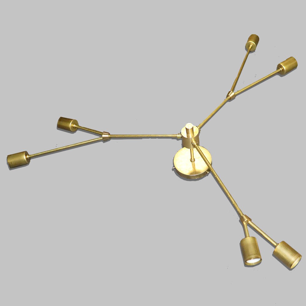 6 Lite Branch Arm Fixture Kit - Unfinished Brass Questions & Answers