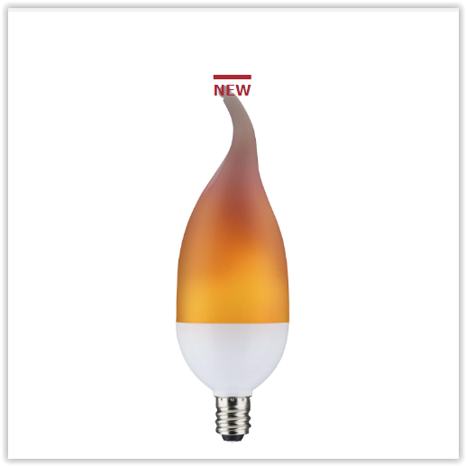 E-12 Base 2W LED B14 Type Flame Bulb with Decorative Flame Effect Questions & Answers