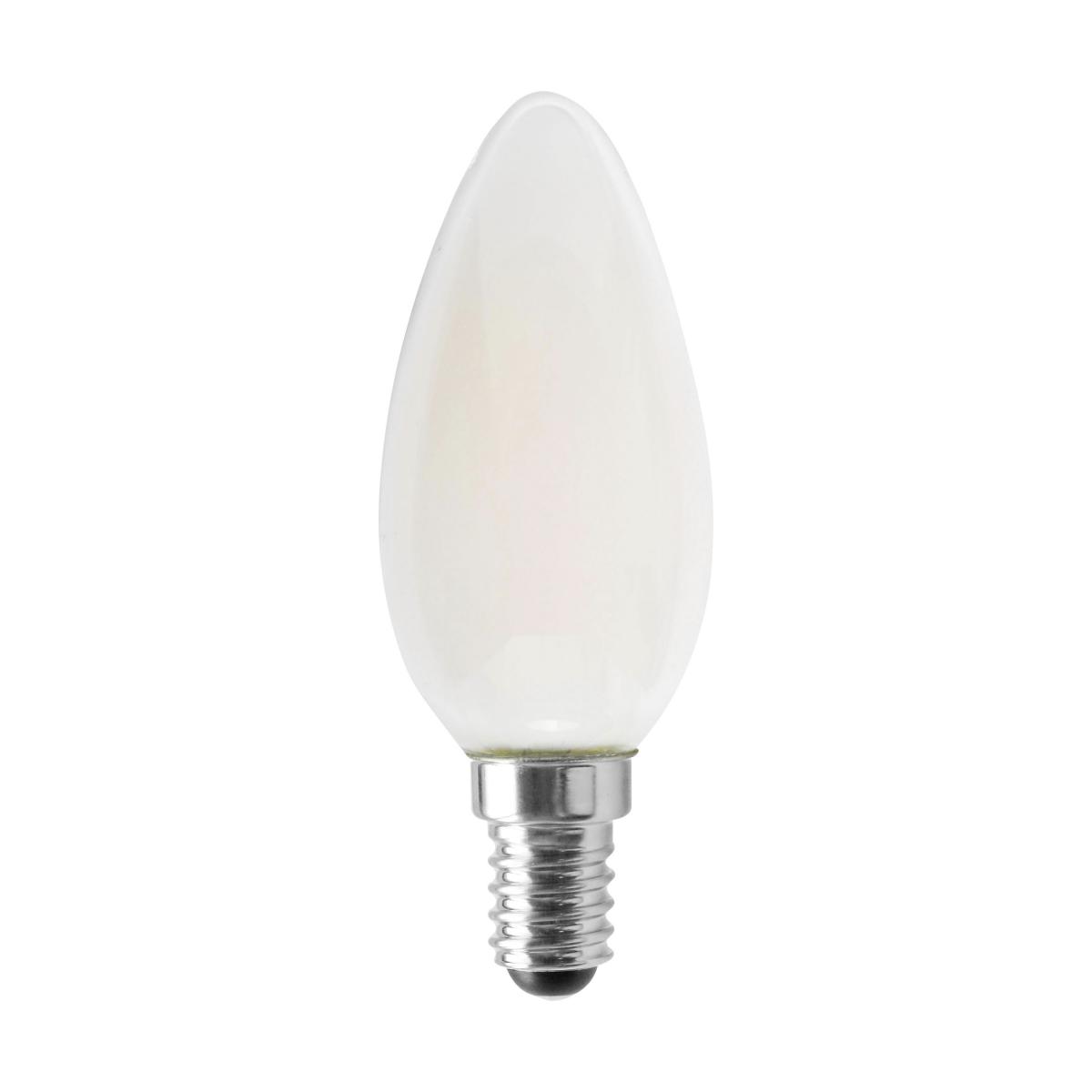 4.5 Watt; B11 LED; Frosted; 350 Lumens; 3000K; European base; 120 Volt Questions & Answers