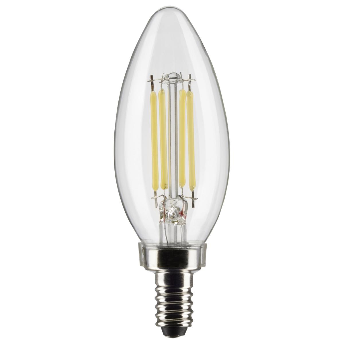 5.5 Watt B11 LED; Clear; Candelabra base; 90 CRI; 5000K; 120 Volt Questions & Answers