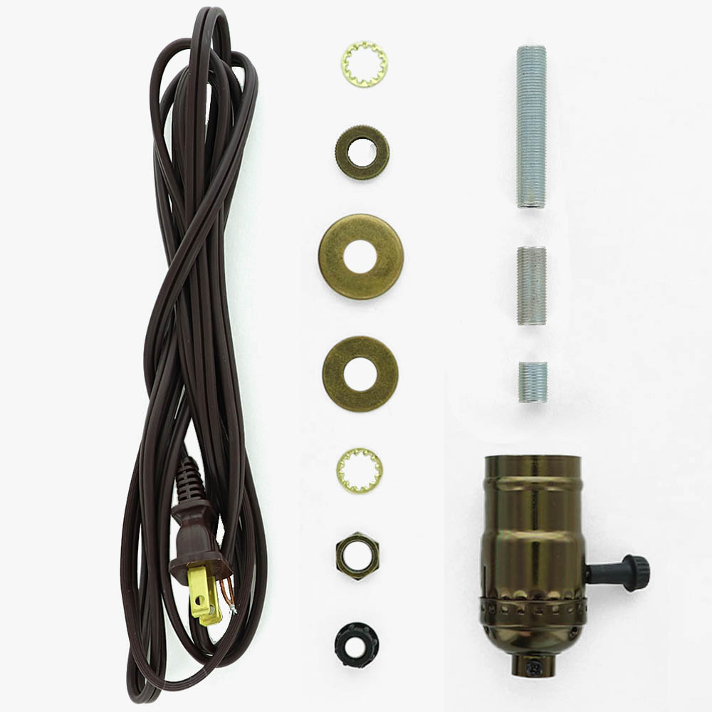 Choose Your Socket Function - Basic Rewire Lamp Kit - Antique Brass Questions & Answers