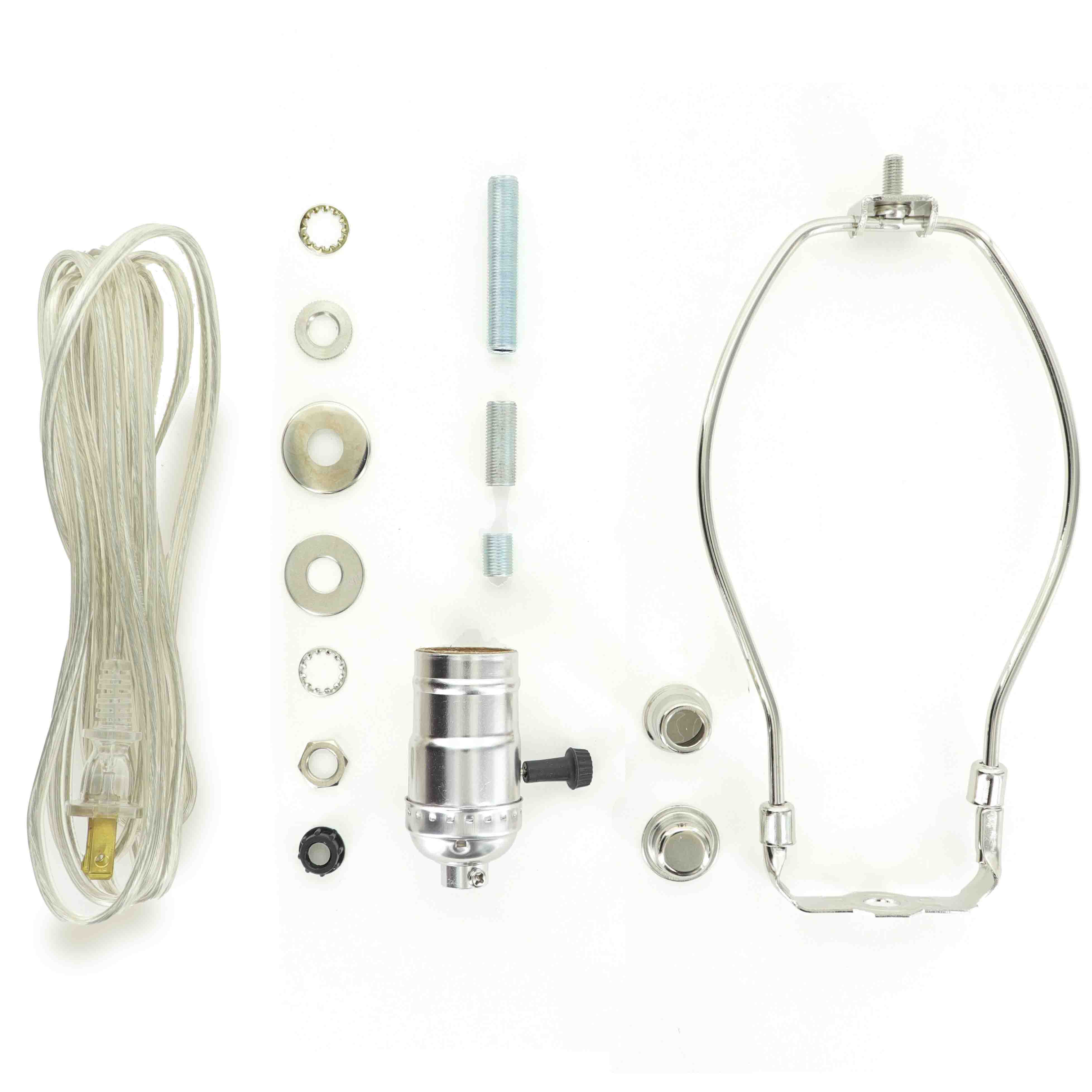 Choose Your Function and Harp Size - Lamp Kit - Polished Nickel Questions & Answers