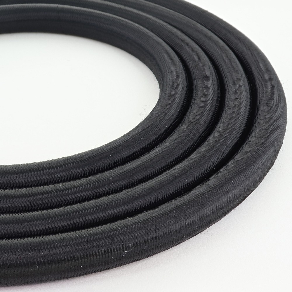 3/4in Diameter Black Cloth Braided Tube - Sold by the Foot Questions & Answers