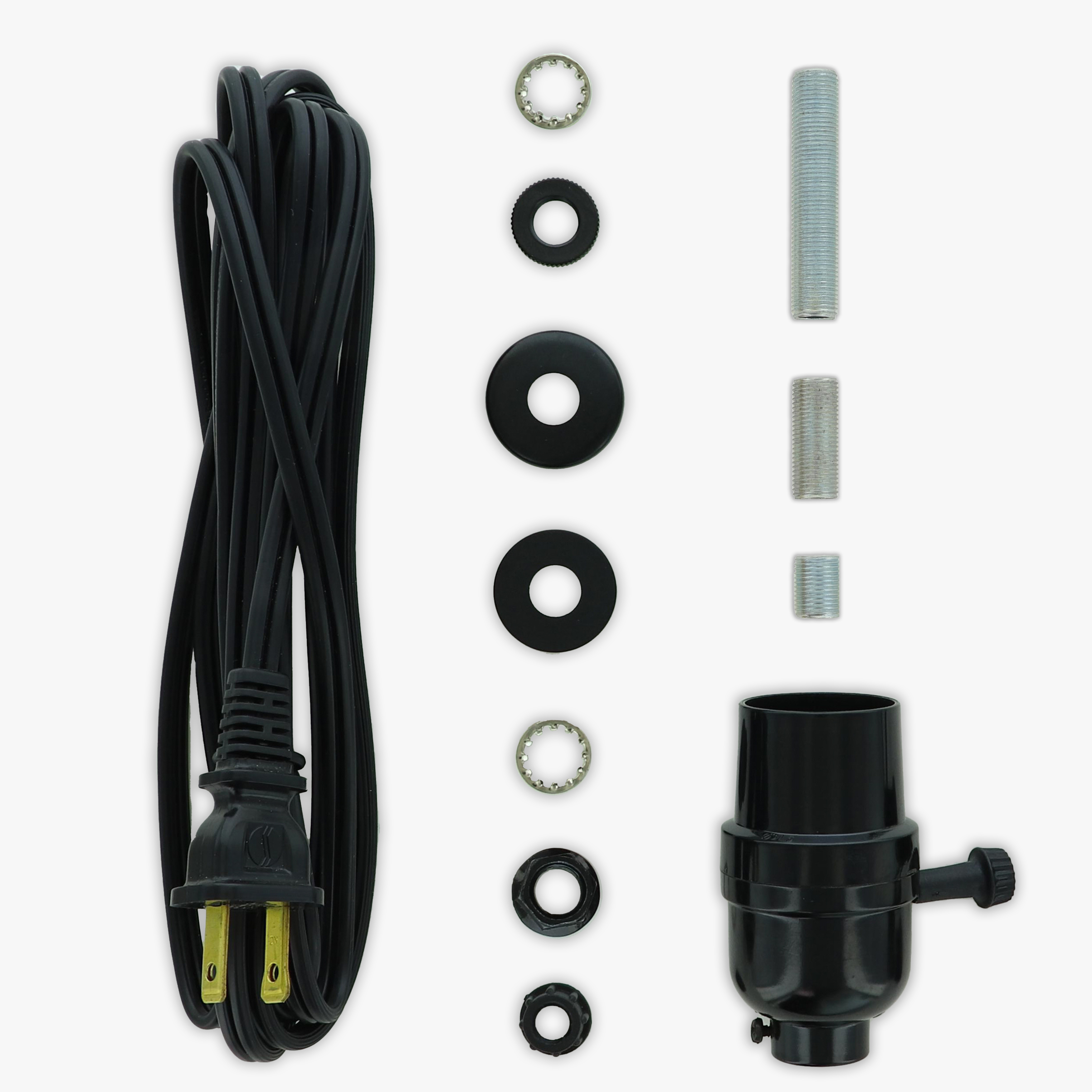 Choose Your Socket Function - Basic Rewire Lamp Kit - Black finish Questions & Answers